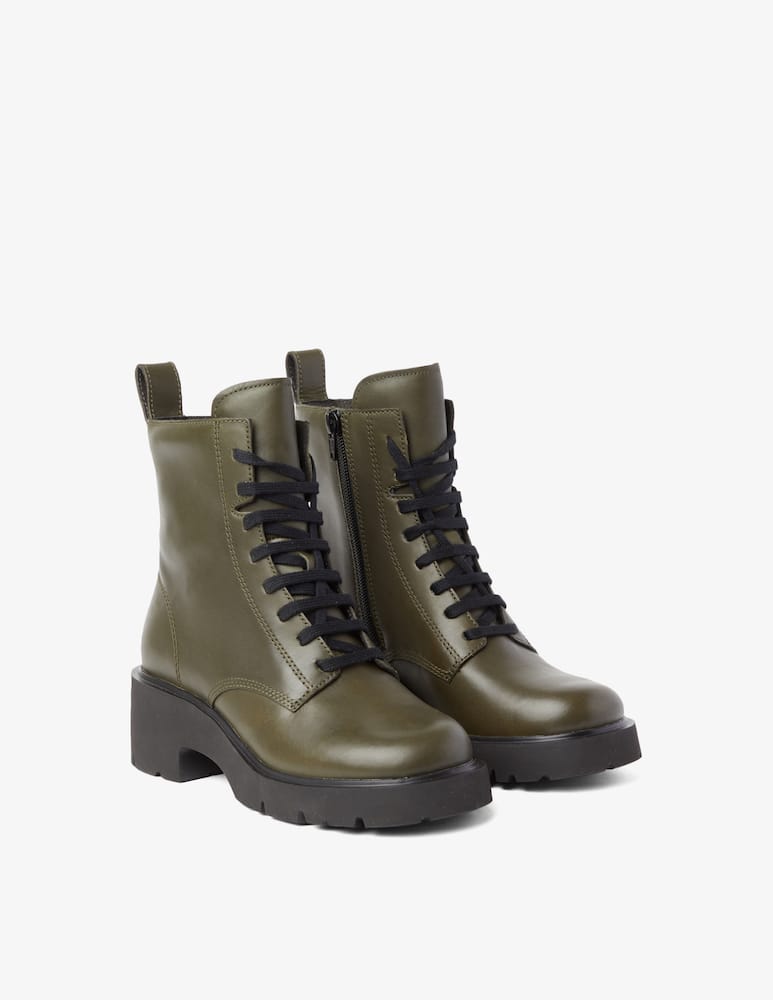 rinascente Camper Milah lace up ankle boot - Olive