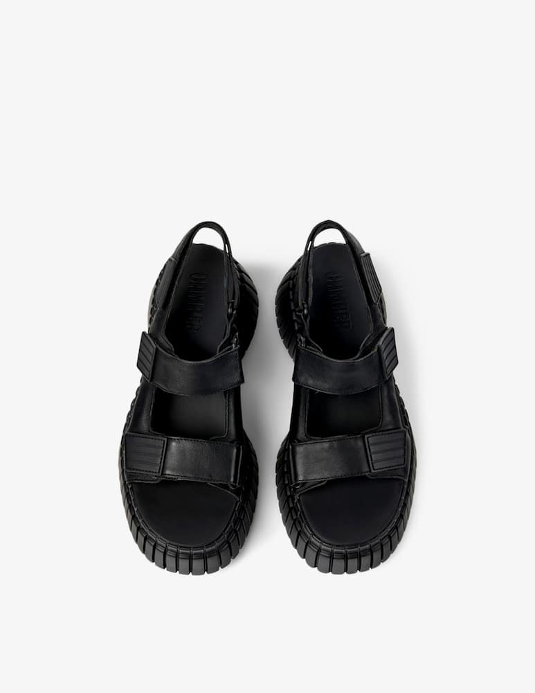 rinascente Camper Gobi plateau sandals elastastic belt