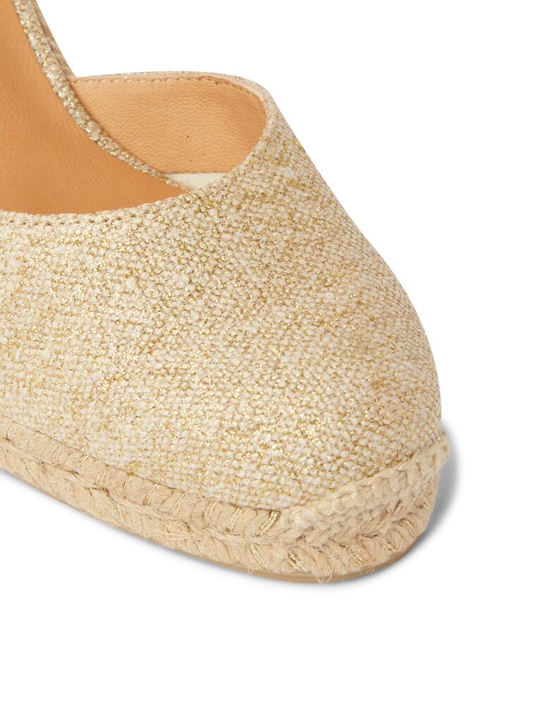rinascente Castaner Carina pumps wedges with glitter - gold