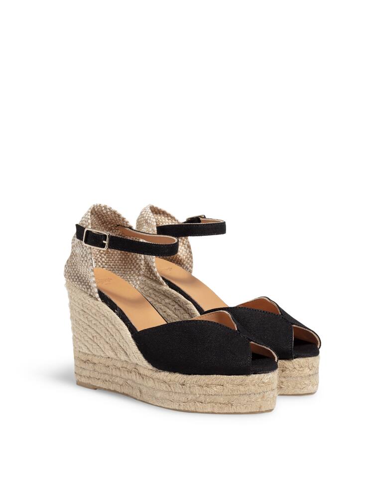 rinascente Castaner Bianca opetoe wedge sandals