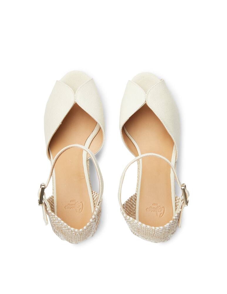 rinascente Castaner Decollete cuore con zeppa - bianco