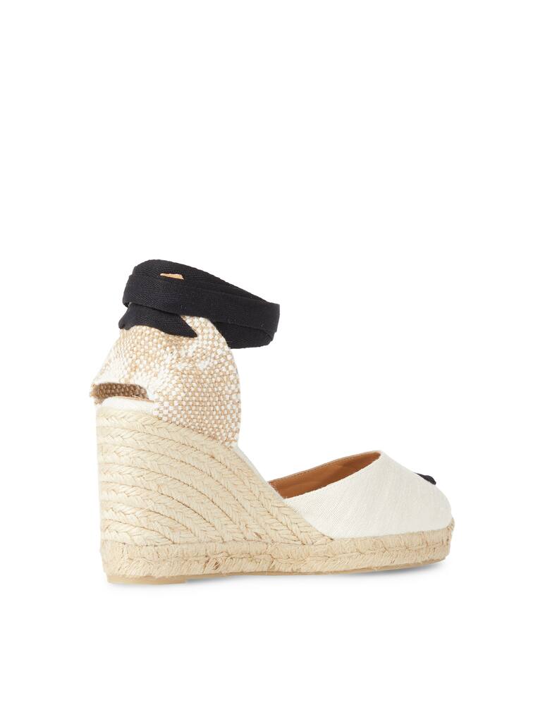 rinascente Castaner Candace floral linen wedges sandals