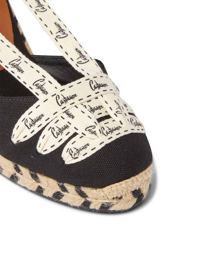 rinascente Castaner New wedge espadrillas with logo laces - black