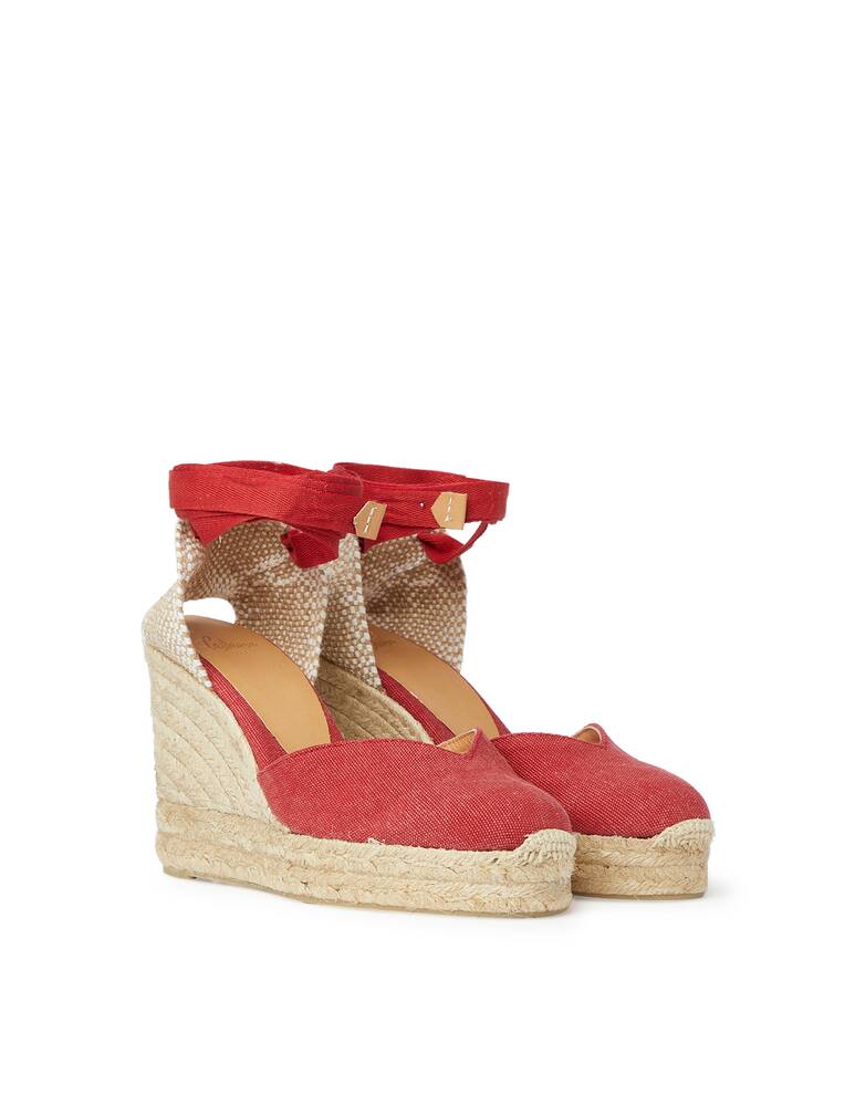 rinascente Castaner Chiara wedge espadrillas - red