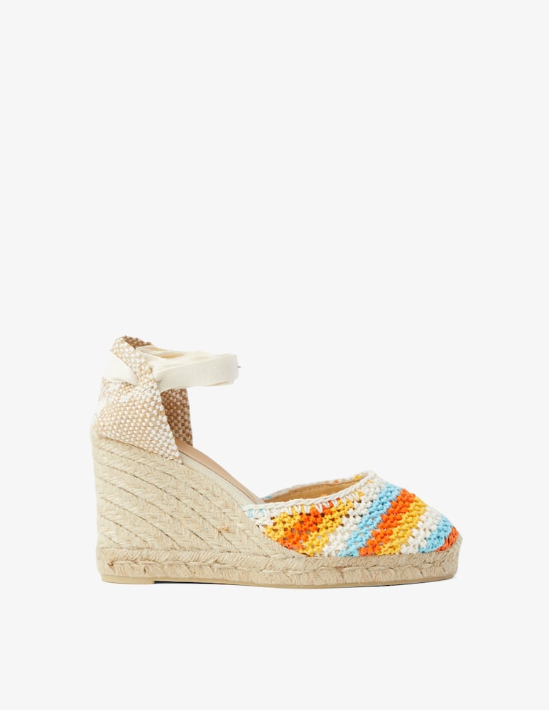 Castaner Espadrilla con zeppa crochet Carina - immagine 1