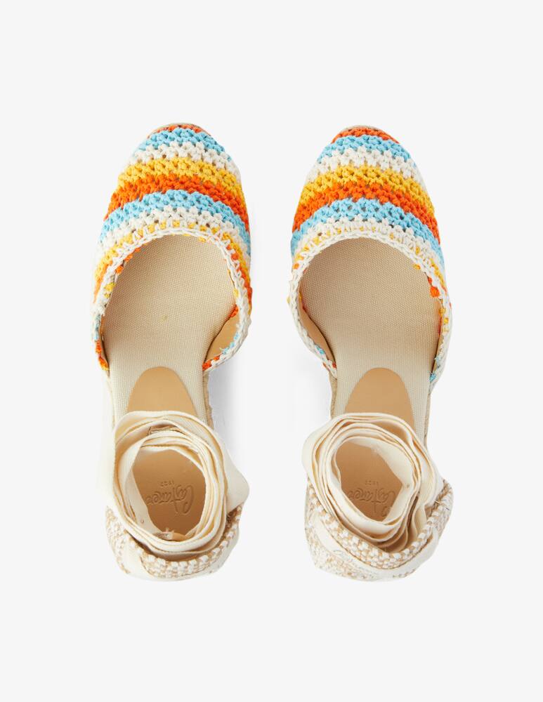 Castaner Espadrilla con zeppa crochet Carina - immagine 3