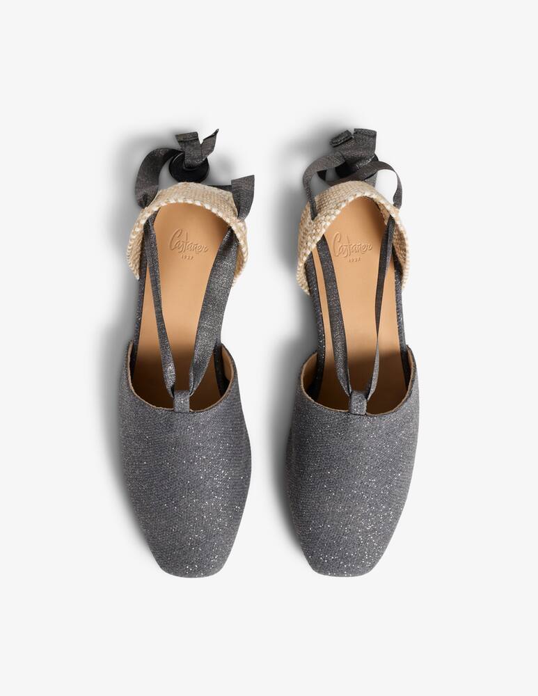 rinascente Castaner New gala lace glitter flat shoes