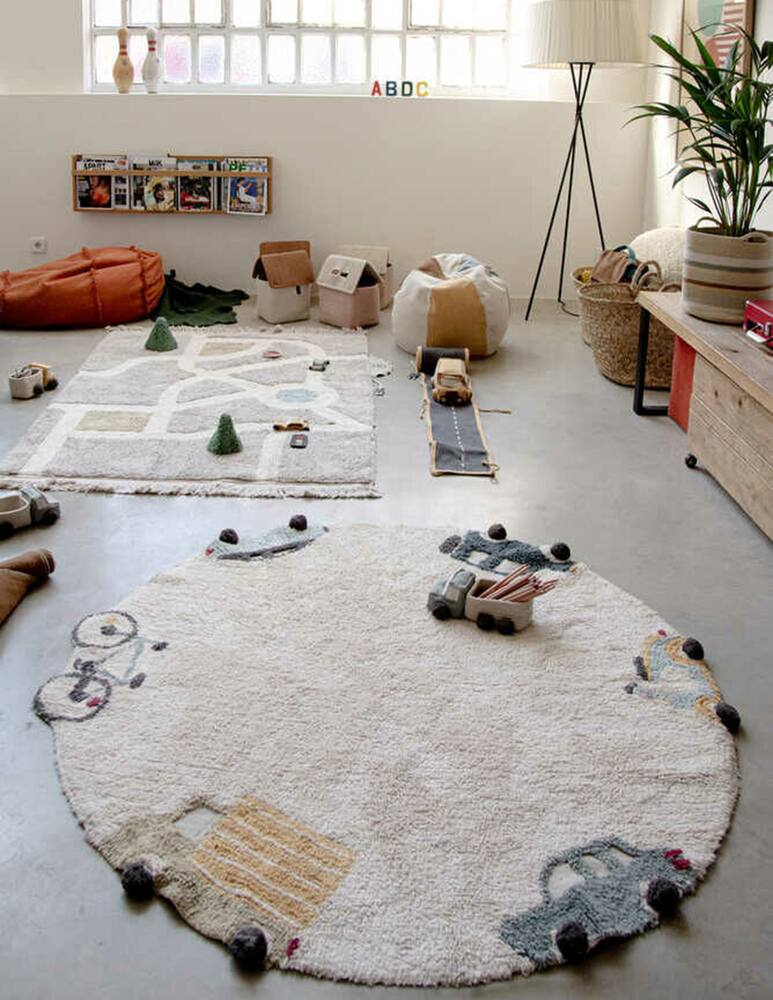 rinascente Lorena Canals Wheels Eco City round carpet