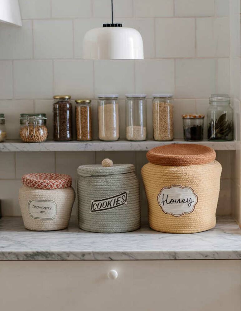 rinascente Lorena Canals Cesta portagiochi barattolo di marmellata