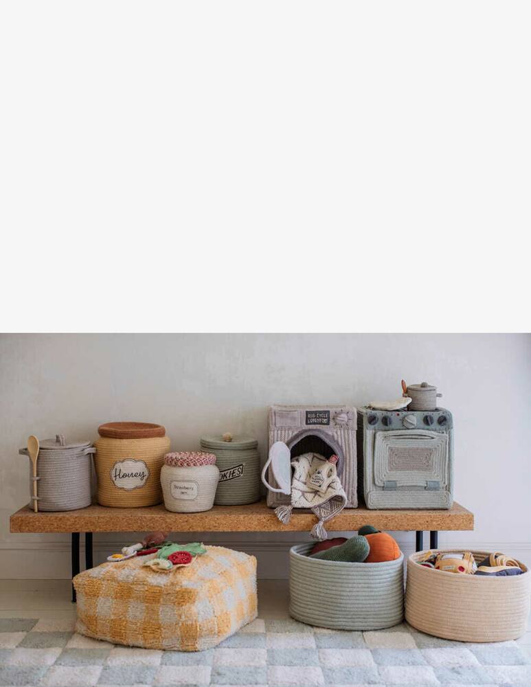 rinascente Lorena Canals Cesta portagiochi barattolo di marmellata