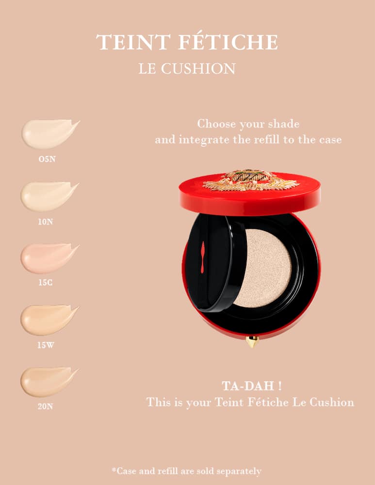rinascente Christian Louboutin Le Cushion Teint Fétiche Foundation Refill 20N Neutral Nude