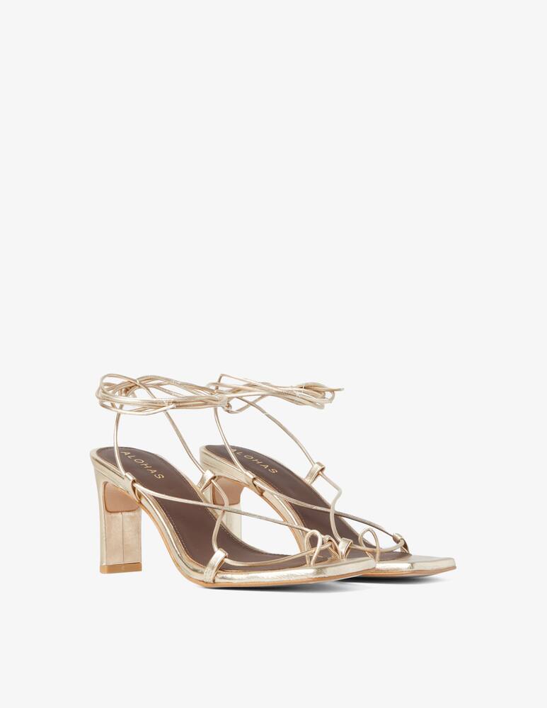 rinascente Alohas Bellini lace up heeled sandals