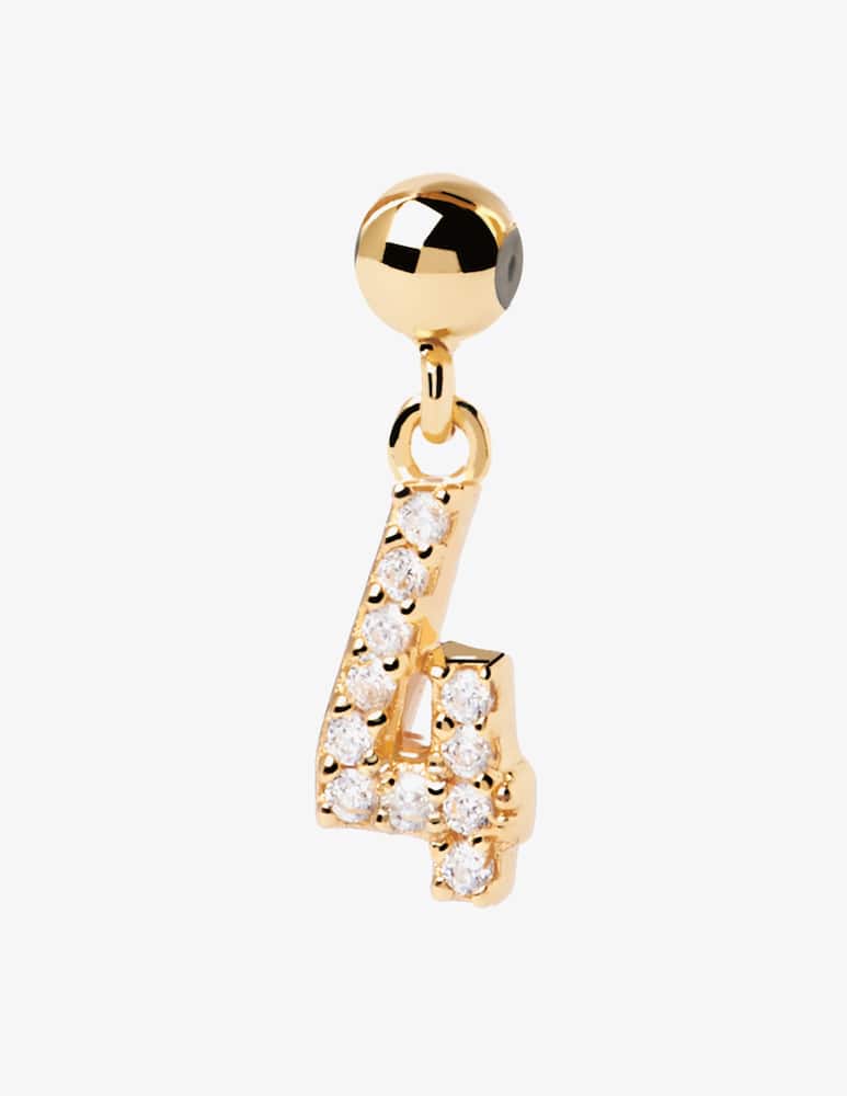 PDPAOLA Charm Numero 4 - immagine 1 PDPAOLA Charm Numero 4 - immagine 1