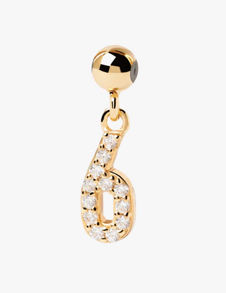 PDPAOLA Charm Numero 6 - immagine 1 PDPAOLA Charm Numero 6 - immagine 1