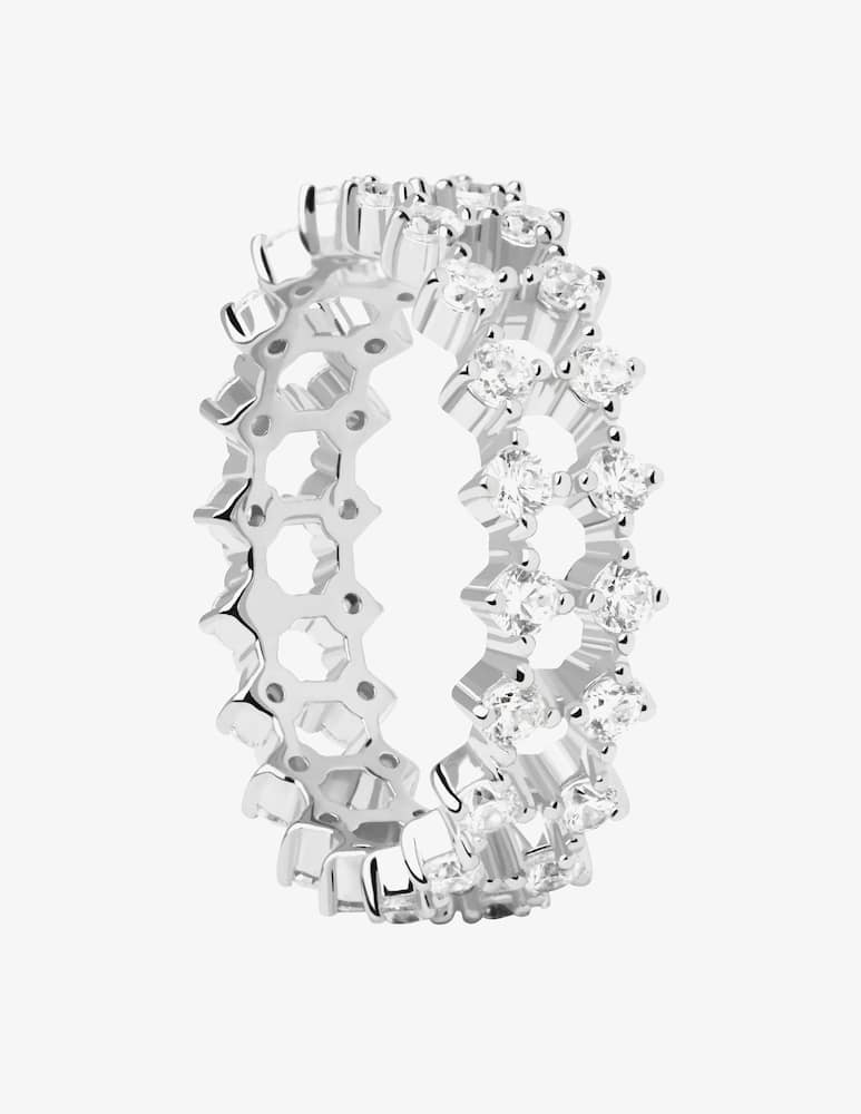 PDPAOLA Anello New Essentials Slim Dumbo argento - immagine 1 PDPAOLA Anello New Essentials Slim Dumbo argento - immagine 1