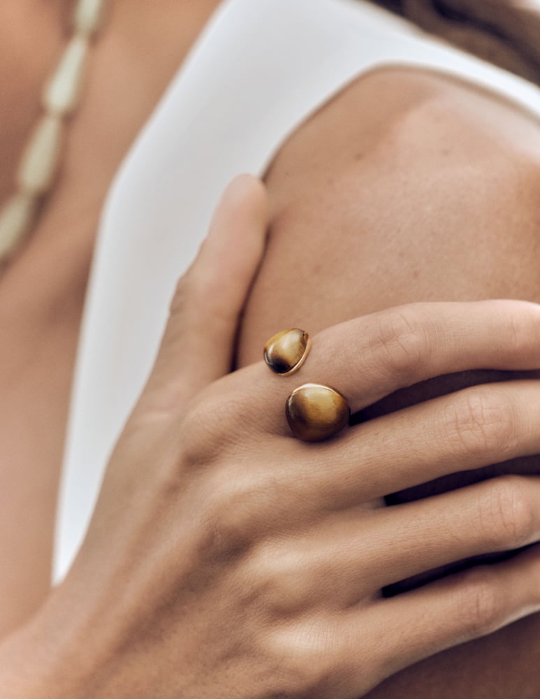 rinascente PDPAOLA Tiger Eye gravity ring