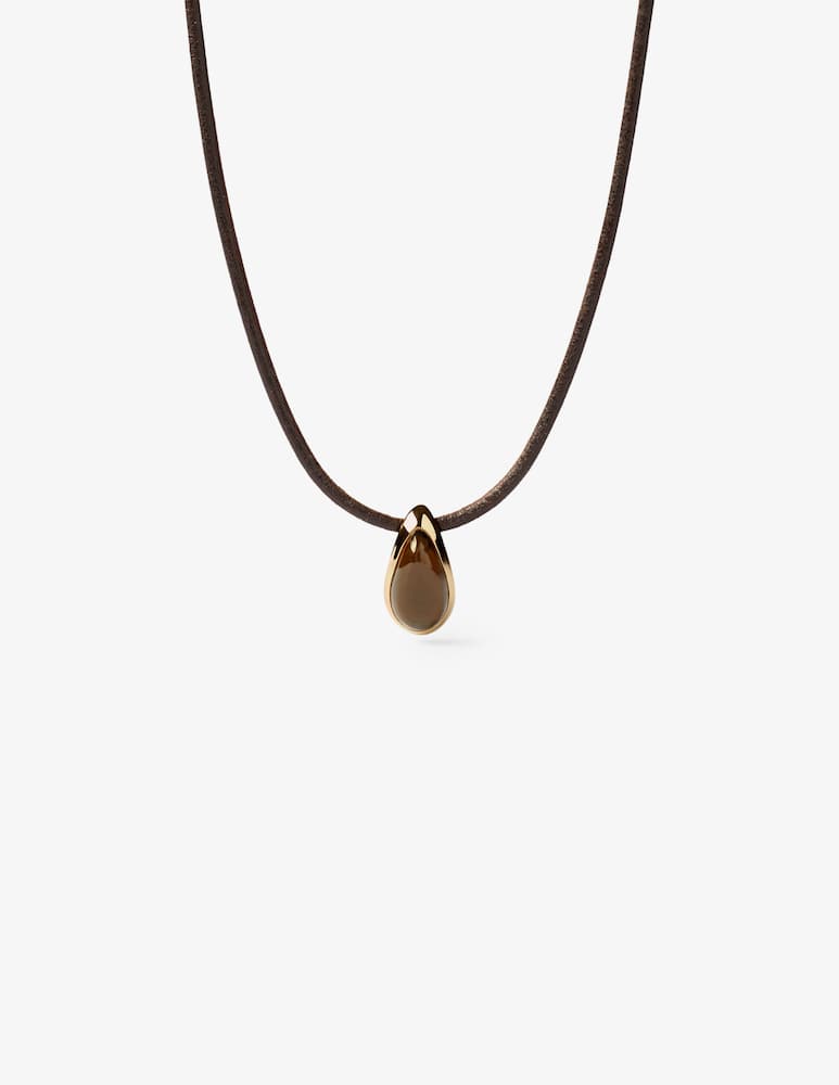 rinascente PDPAOLA Quartz Luna cord necklace