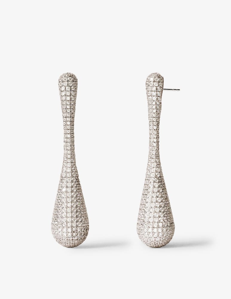 rinascente PDPAOLA Pavé Glacier earrings
