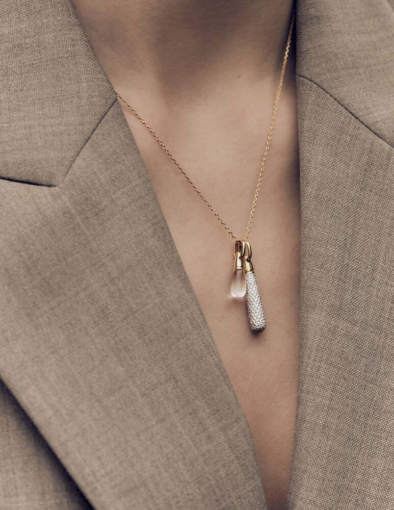 rinascente PDPAOLA Rock crystal drop pendant