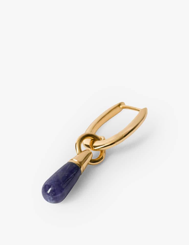 PDPAOLA Orecchino a cerchio Sodalite Jupiter - immagine 3 PDPAOLA Orecchino a cerchio Sodalite Jupiter - immagine 3
