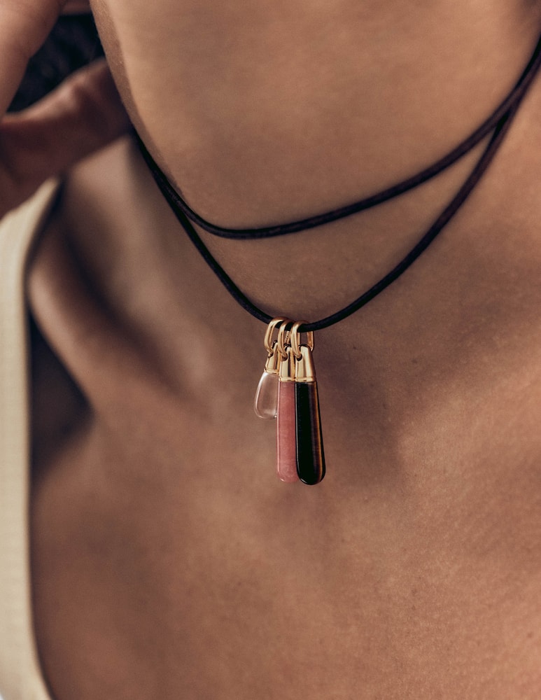 rinascente PDPAOLA Tiger Eye drop pendant