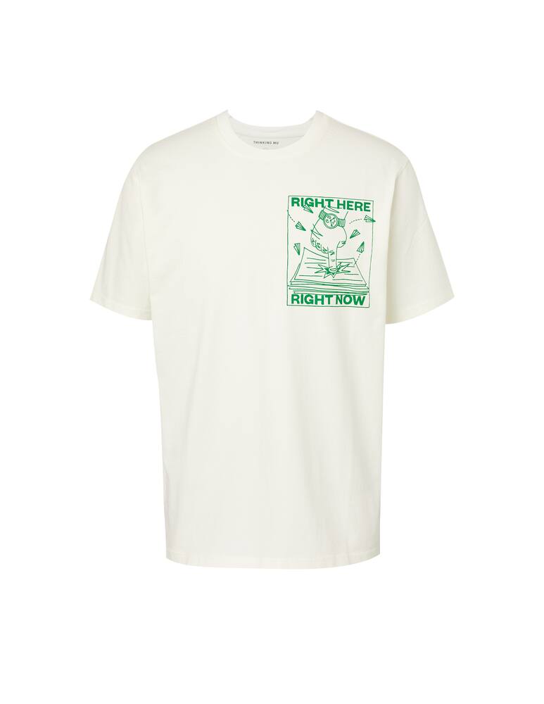 rinascente Thinking Mu Maglietta girocollo grafica right here