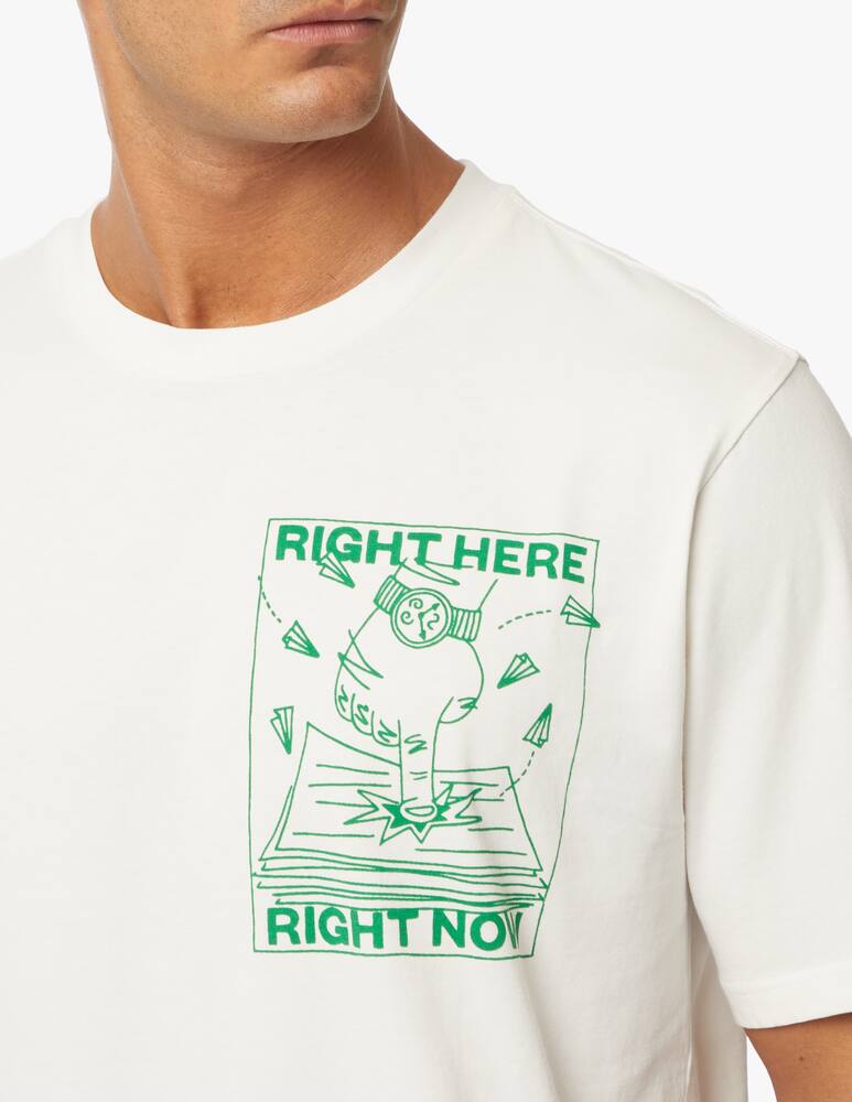 rinascente Thinking Mu Maglietta girocollo grafica right here