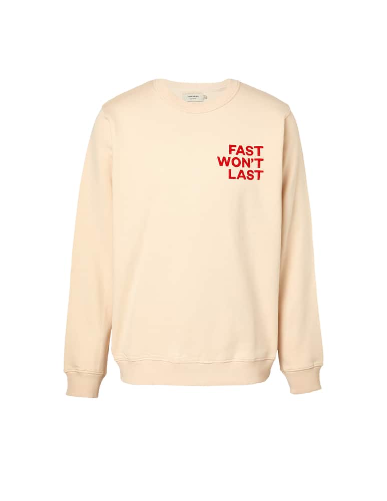 rinascente Thinking Mu Wont last graphic roundneck sweatshirt