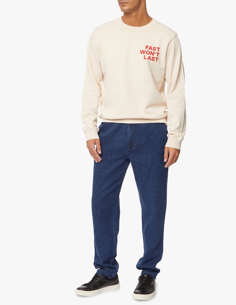 rinascente Thinking Mu Wont last graphic roundneck sweatshirt