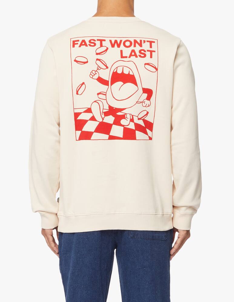 rinascente Thinking Mu Wont last graphic roundneck sweatshirt