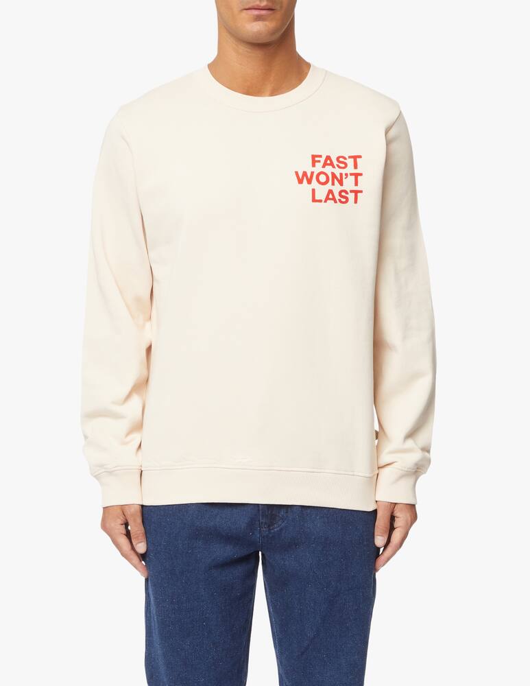 rinascente Thinking Mu Wont last graphic roundneck sweatshirt
