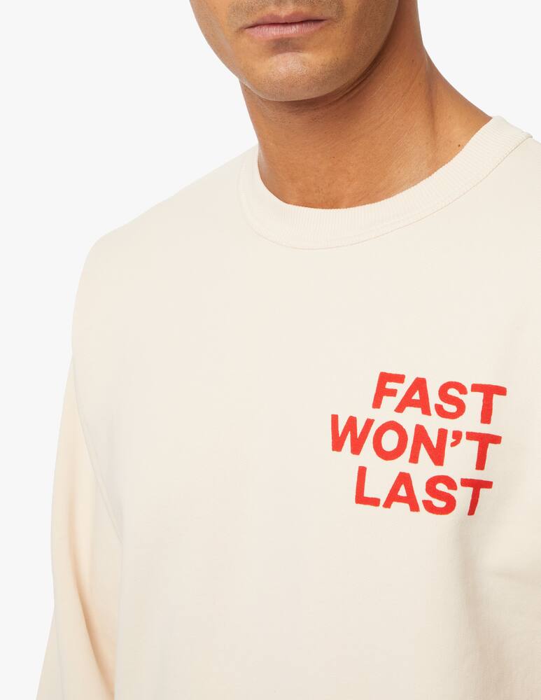 rinascente Thinking Mu Wont last graphic roundneck sweatshirt