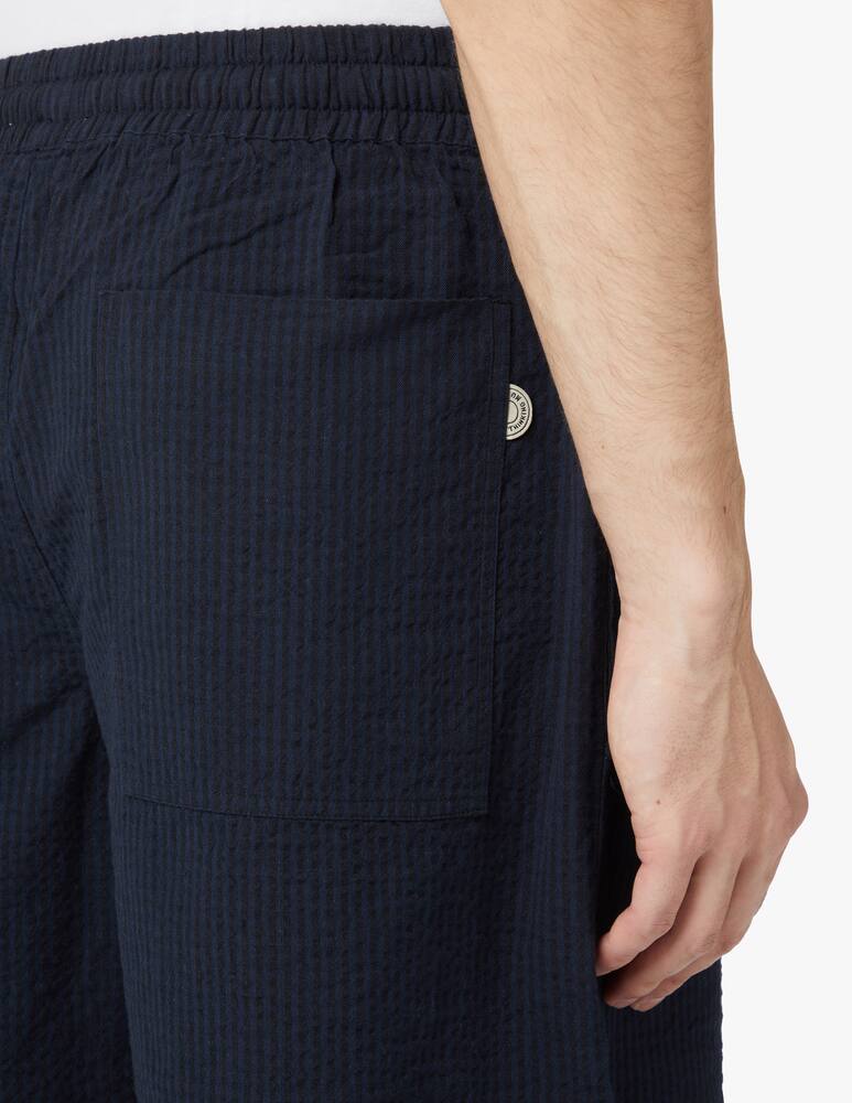 rinascente Thinking Mu Short seersucker - blue