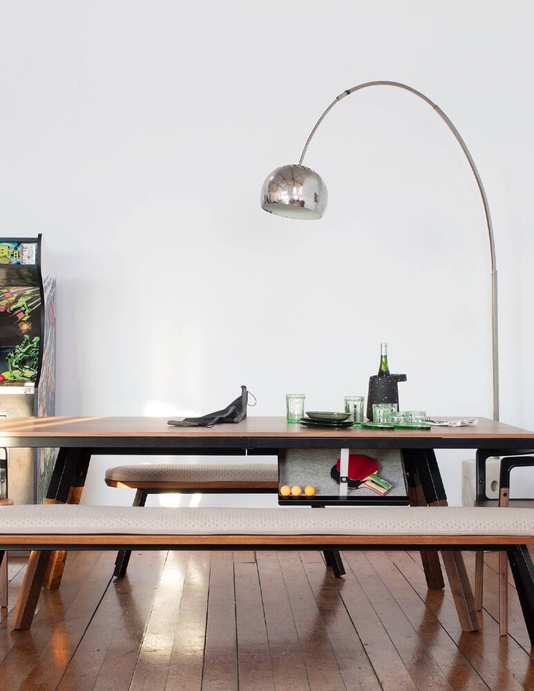 rinascente RS Barcelona You and Me Walnut Ping Pong Table 220