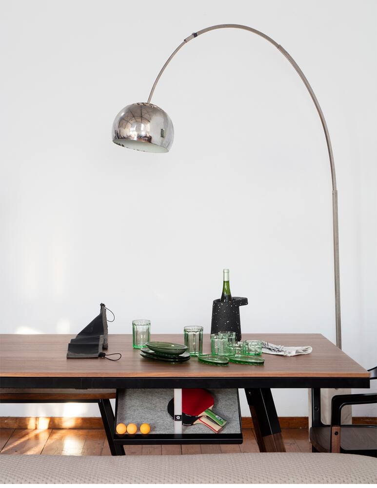 rinascente RS Barcelona You and Me Walnut Ping Pong Table 220