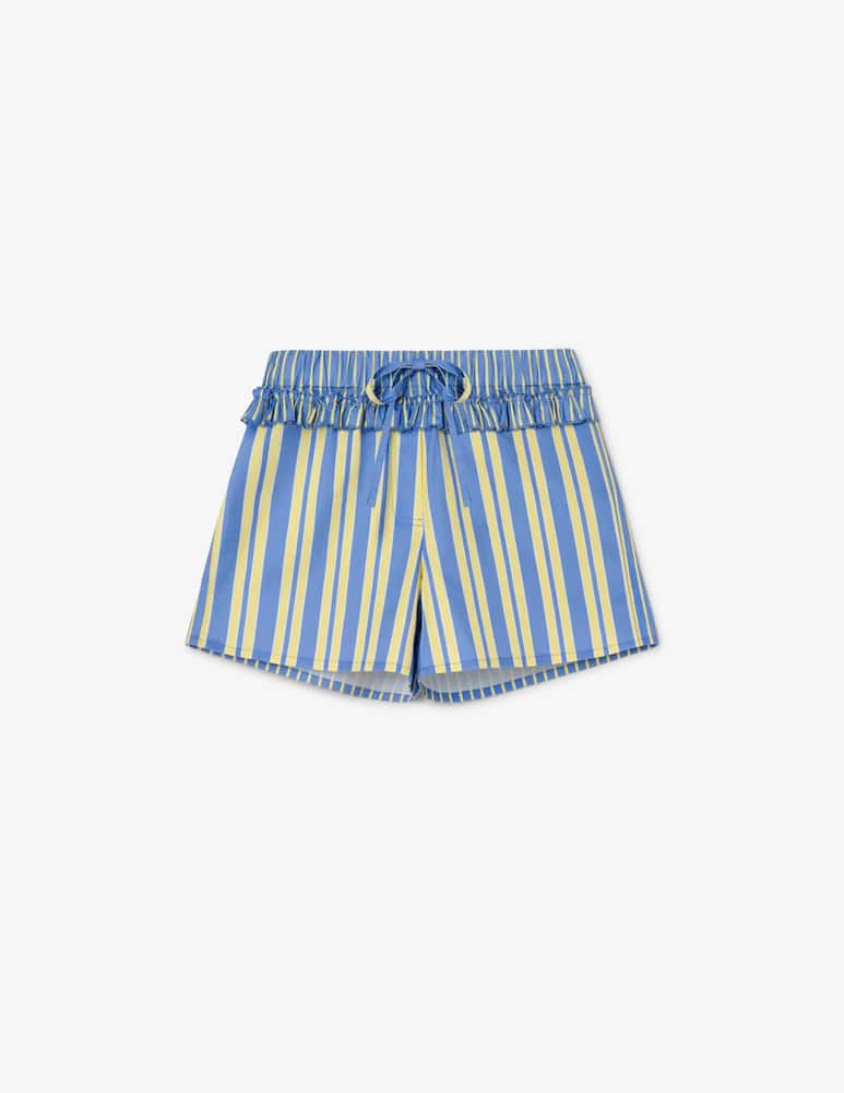 LAAGAM Shorts in popeline a righe Caos - immagine 1 LAAGAM Shorts in popeline a righe Caos - immagine 1