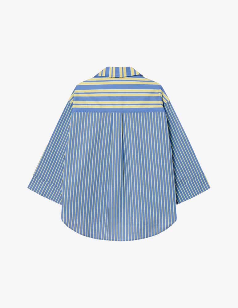 rinascente LAAGAM Caos oversize striped shirt