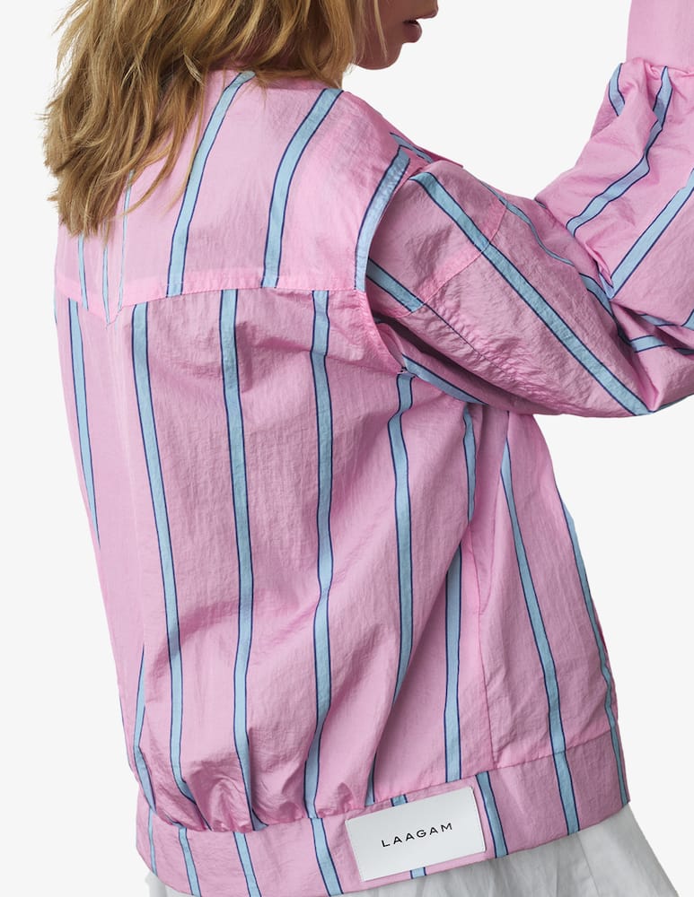 rinascente LAAGAM Watson striped bomber jacket