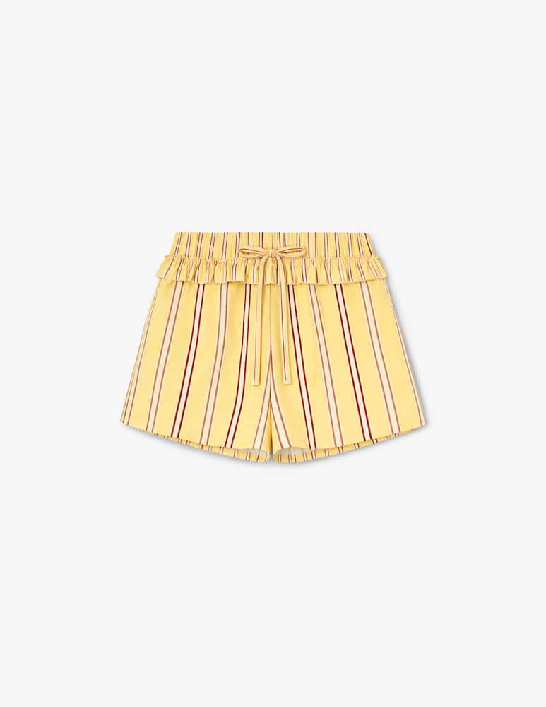 rinascente LAAGAM Short in popeline a righe Caos