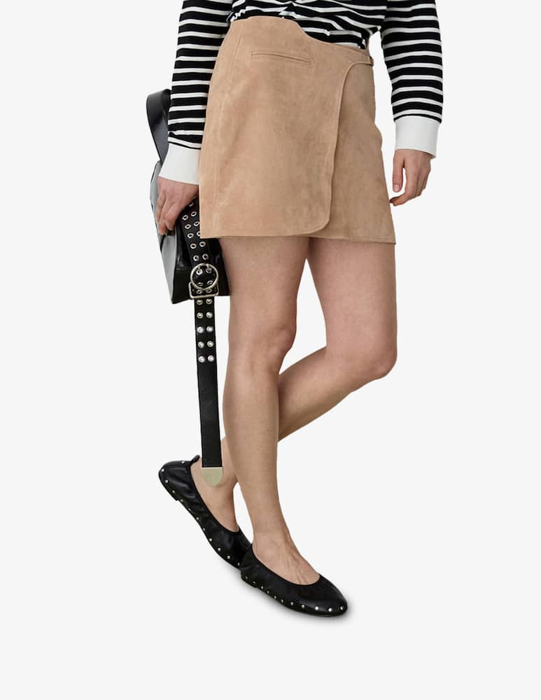 rinascente LAAGAM Luana suede mini skirt