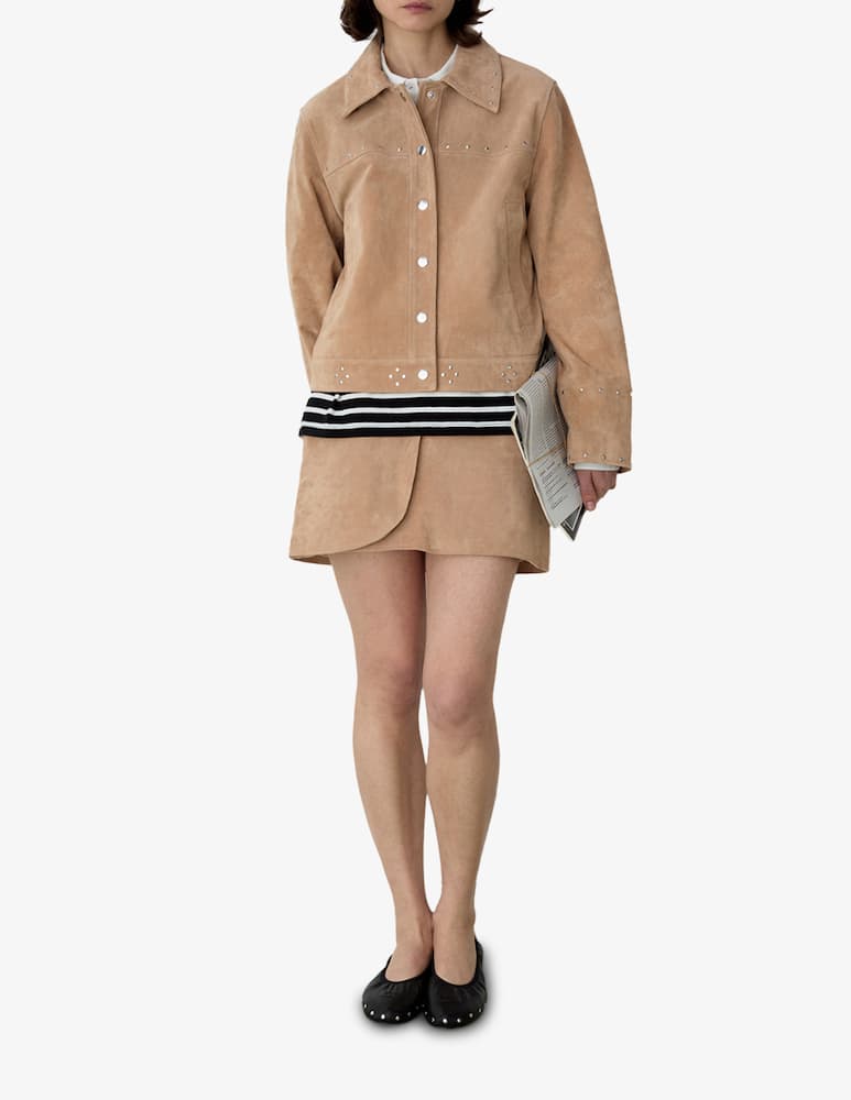 rinascente LAAGAM Luana suede mini skirt