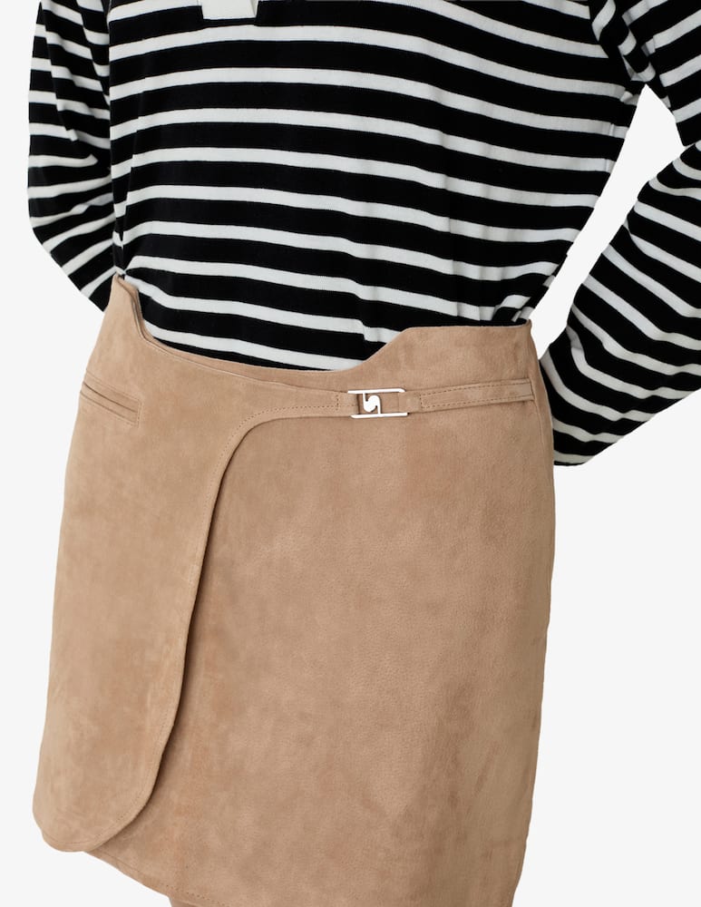 rinascente LAAGAM Luana suede mini skirt