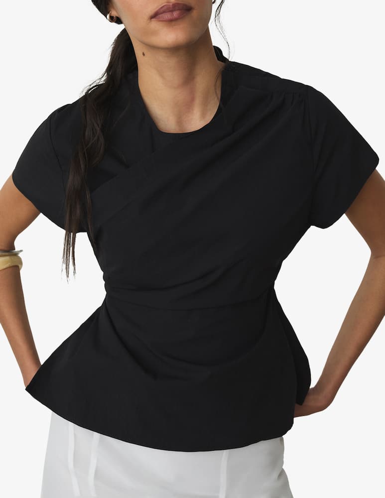 rinascente LAAGAM Raven asymmetric blouse