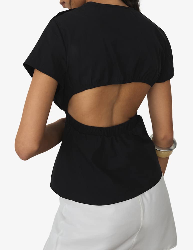 rinascente LAAGAM Raven asymmetric blouse