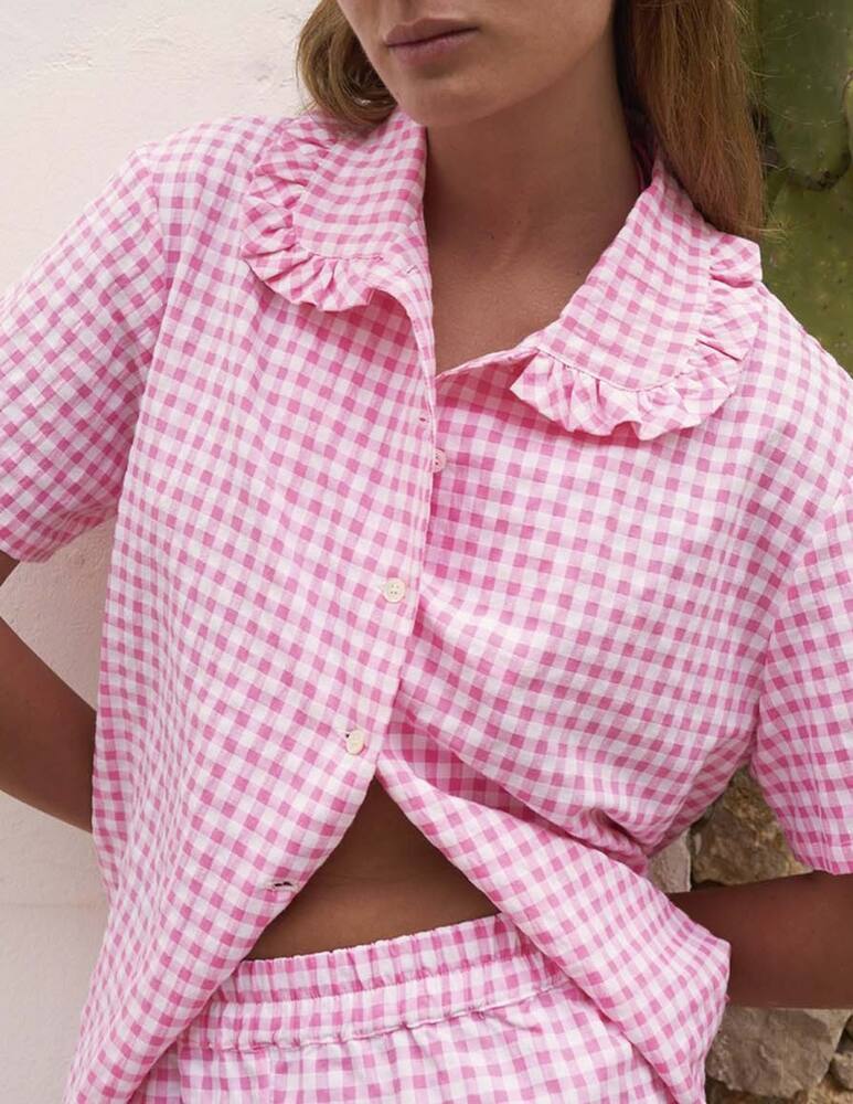 rinascente Bohodot Gingham pyjama shirt