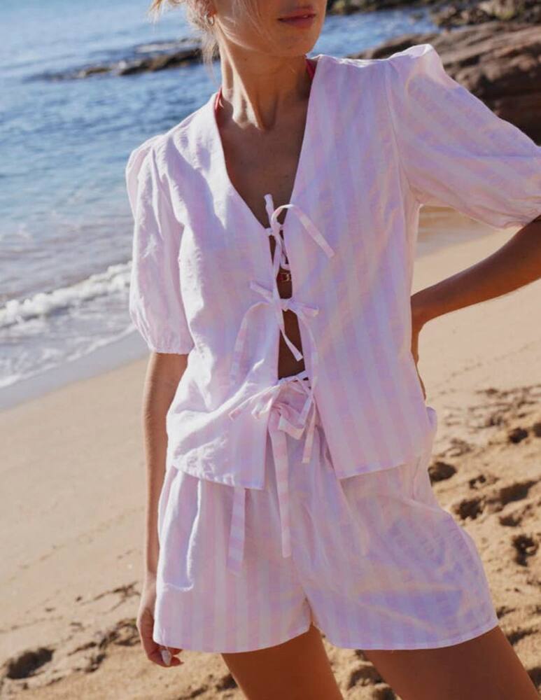 rinascente Bohodot Cotton puff-sleeve top