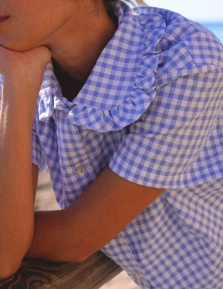 rinascente Bohodot Gingham pyjama shirt