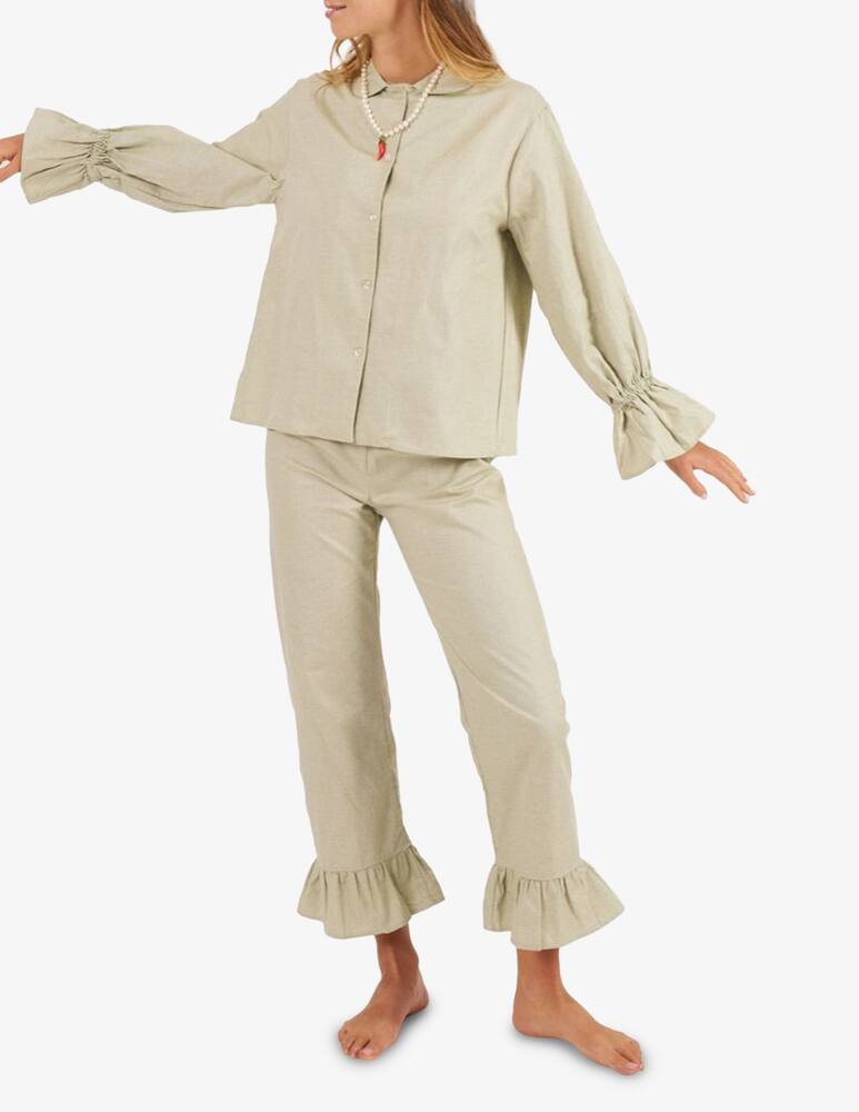 rinascente Bohodot Pajama shirt with ruched cuffs