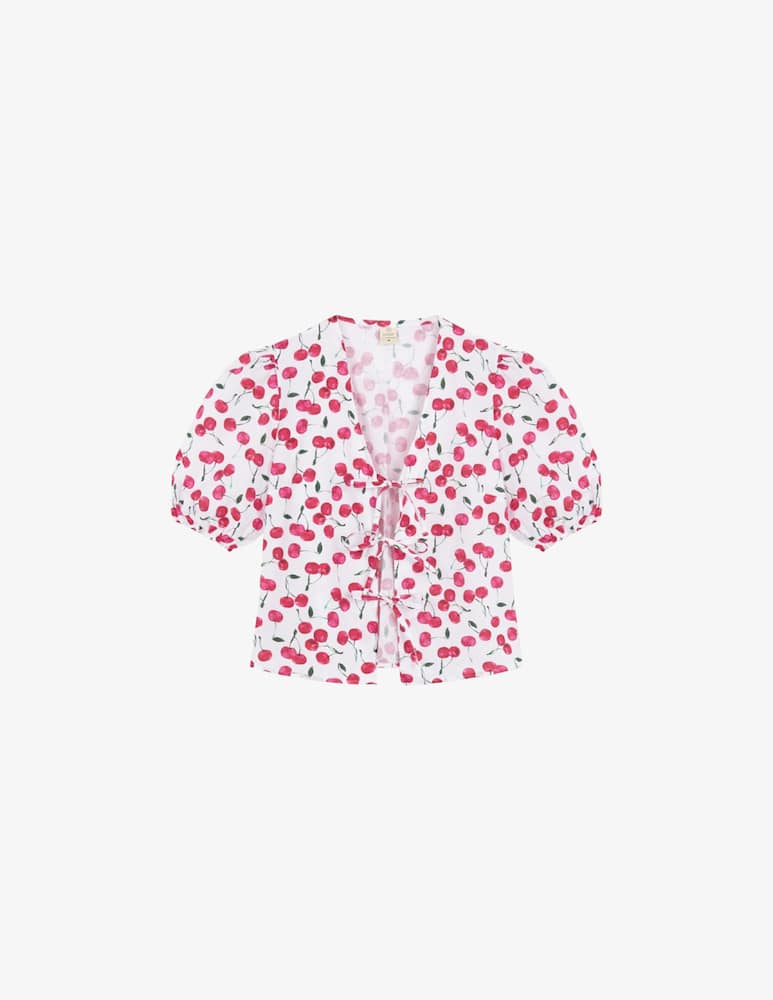 Bohodot Cherry short-sleeve shirt - picture 1 Bohodot Cherry short-sleeve shirt - picture 1