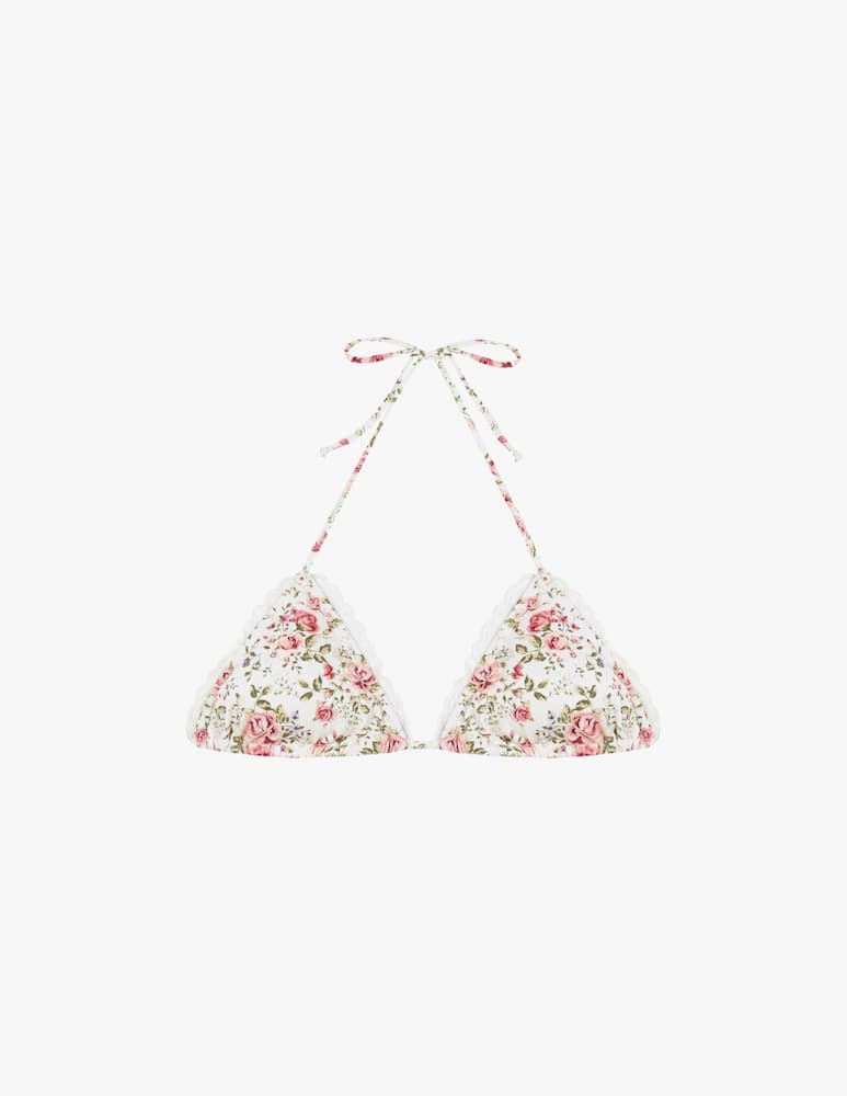 rinascente Bohodot Camelia floral bikini top
